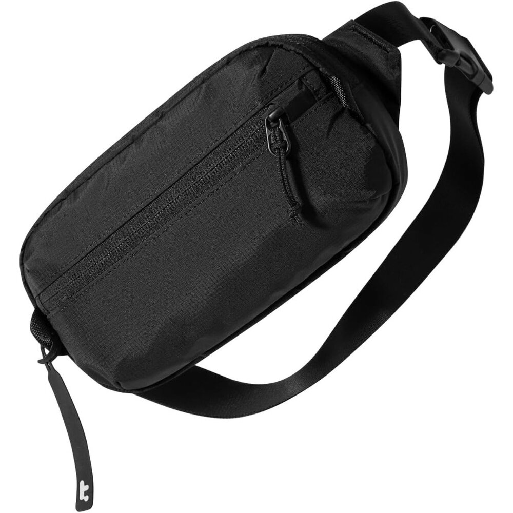 〽️Men Crossbody Bag Black Minimalist Chest Shoulder Pack Casual Lightweight